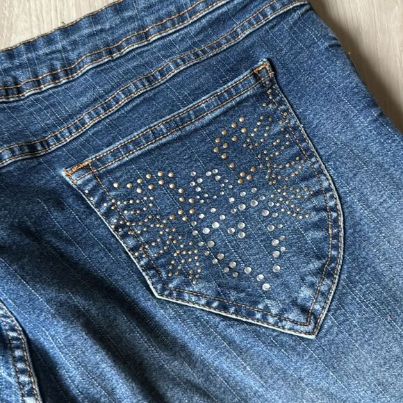 Steve & Barry’s Bootcut Embellished Jeans 18R 18 - Picture 6 of 7